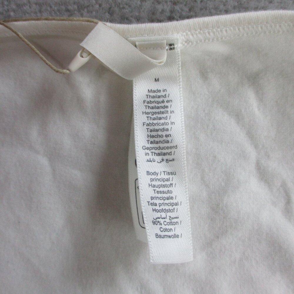 SKIMS Cotton Jersey Long Sleeve Scoop Neck T Shirt Womens Medium Marble Top NWT - Picture 5 of 9